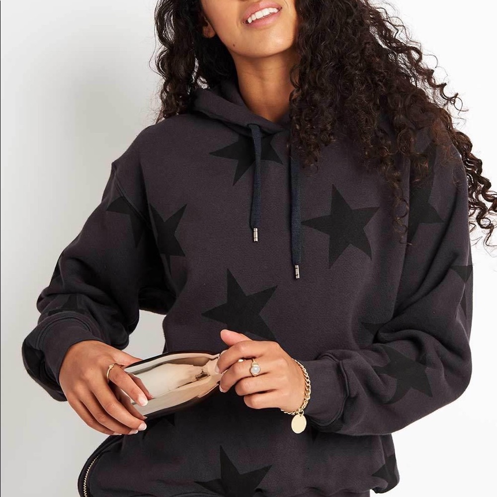 Sundry stars side zipper hoodie
